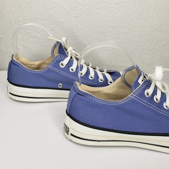 VINTAGE CONVERSE ALL STAR MADE IN THE USA Low Top Blue Canvas Sneakers main image 8